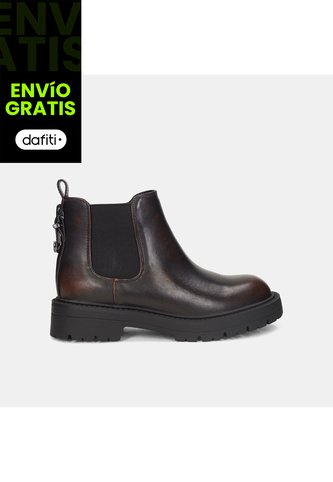 Botines Para Mujer Bata Café Oscuro Madi Bata