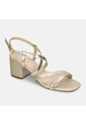 Sandalias Para Mujer Bata Dorado Jazael