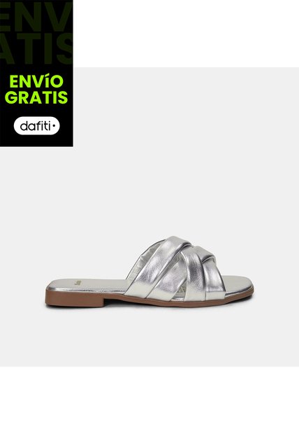 Sandalia Para Mujer Bata Plata Mila