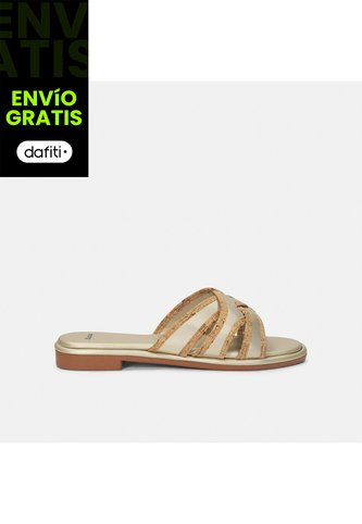 Sandalia Para Mujer Bata Almendra Maria Bata