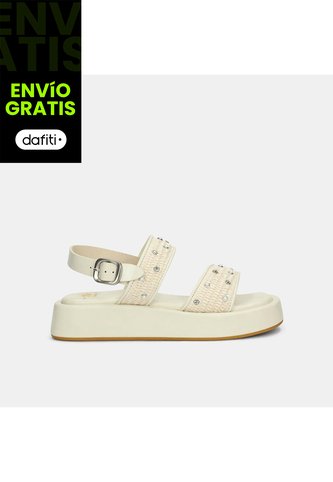 Sandalias Para Mujer Bata Beige Liam Calisto Bata