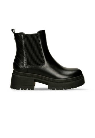 Botines Para Mujer Bata Negro Hagar Reportera Bata