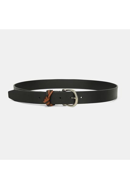 Cinturón Para Mujer Bata Negro Mooma