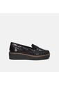 Mocasines Para Mujer Bata Negro Vitello de Bata