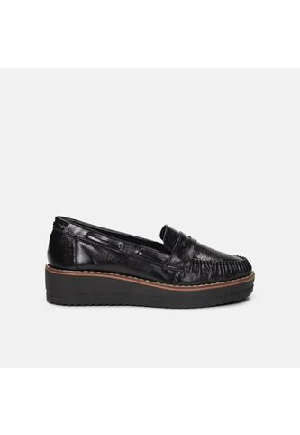 Mocasines Para Mujer Bata Negro Vitello Bata