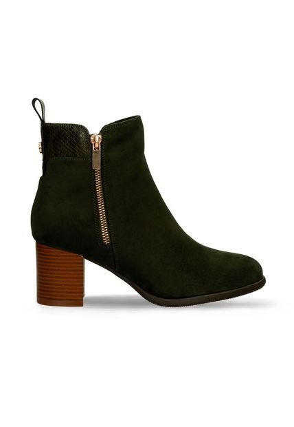 Botines Verde Oliva Bata Halluy Luck Mujer