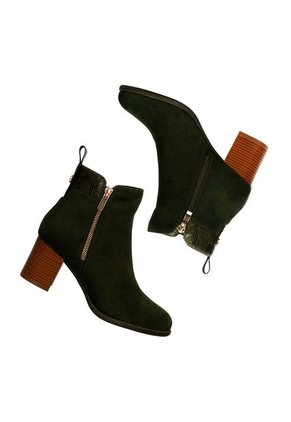 Botines Verde Oliva Bata Halluy Luck Mujer