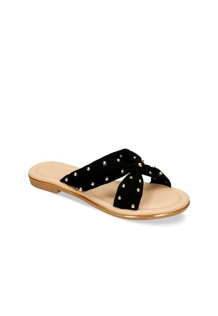 Sandalias Negro Bata Hula Mujer