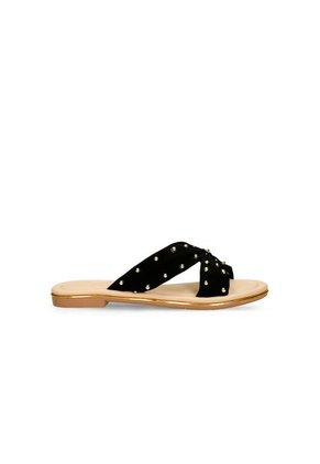 Sandalias Negro Bata Hula Mujer