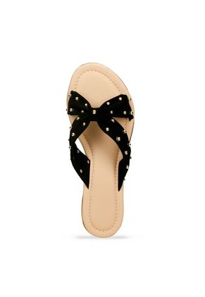 Sandalias Negro Bata Hula Mujer