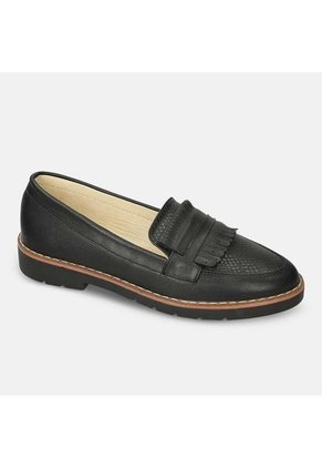 Mocasines Para Mujer Bata Negro Junay