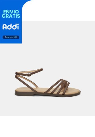 Sandalia Para Mujer Bata Café Oscuro Jackie Strappy Bata