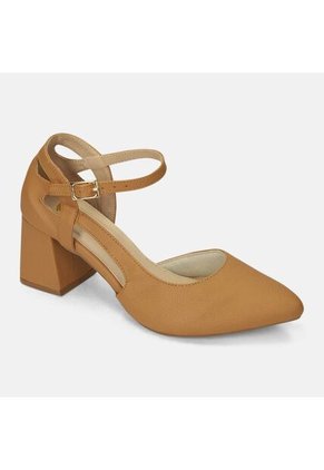 Tacones Para Mujer Bata Café Claro