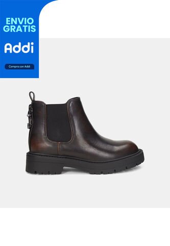 Botines Para Mujer Bata Café Oscuro Madi Bata