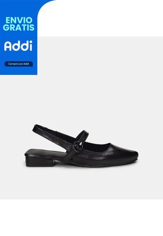 Baletas Para Mujer Bata Negro Boro Flat Bata