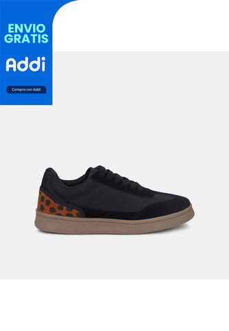 Tenis Para Mujer Bata Negro Retro Bata
