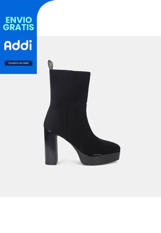 Botines Para Mujer Bata Negro Monica Bata