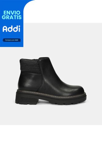 Botines Para Mujer Bata Negro Lamar Ximena Bata