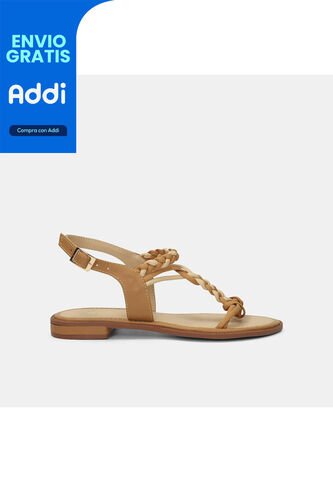 Sandalias Para Mujer Bata Café Claro Katherine Bata