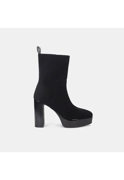 Botines Para Mujer Bata Negro Monica