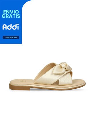 Sandalias Para Mujer Bata Champaña Iale Bata