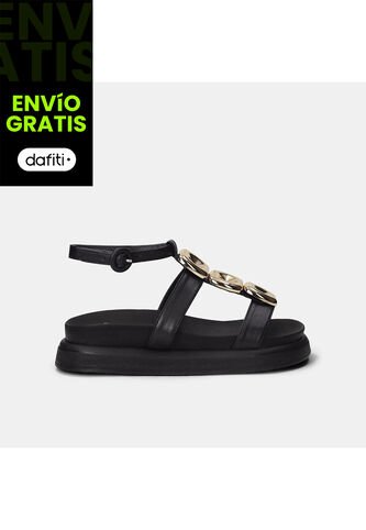 Sandalia Para Mujer Bata Negro Ninfa Bata