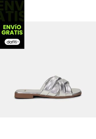 Sandalia Para Mujer Bata Plata Mila Bata