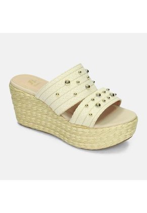 Sandalias Para Mujer Bata Beige Karton