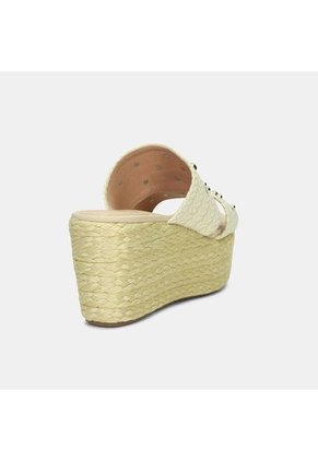 Sandalias Para Mujer Bata Beige Karton