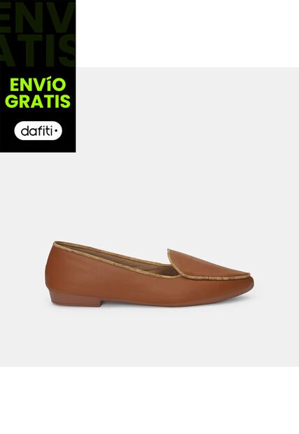 Baleta Para Mujer Bata Beige Gina'S Puntuda