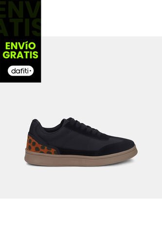 Tenis Para Mujer Bata Negro Retro Bata