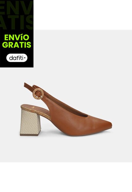 Tacones Para Mujer Bata Café Oscuro Laila