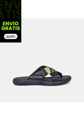 Sandalia Hombre Bata Negro Oliver Bata
