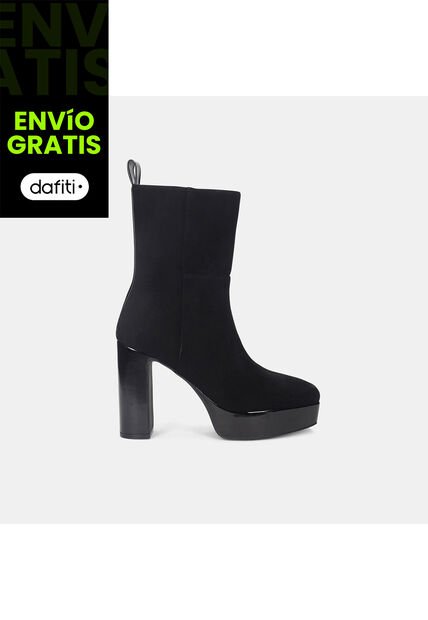 Botines Para Mujer Bata Negro Monica