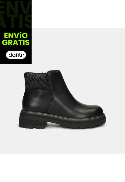 Botines Para Mujer Bata Negro Lamar Ximena
