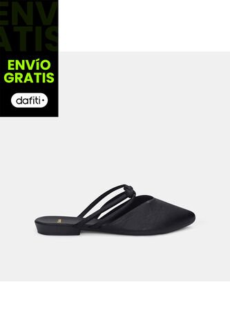Baleta Para Mujer Bata Negro Gina'S Puntuda Bata