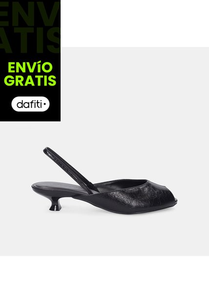 Sandalia Para Mujer Bata Negro Kampala
