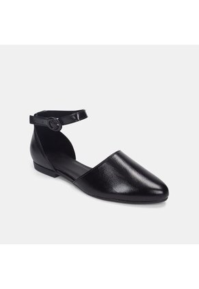 Baletas Para Mujer Bata Negro Gina Puntuda Flat
