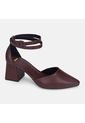 Tacones Para Mujer Bata Vino de Bata