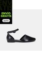 Baletas Para Mujer Bata Negro Gina Puntuda Flat de Bata