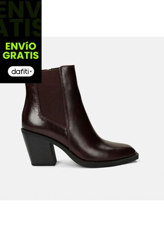 Botines Para Mujer Bata Café Oscuro Karin Bet Bata