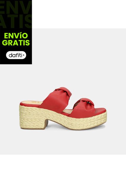 Sandalias Para Mujer Bata Rojo Kitari