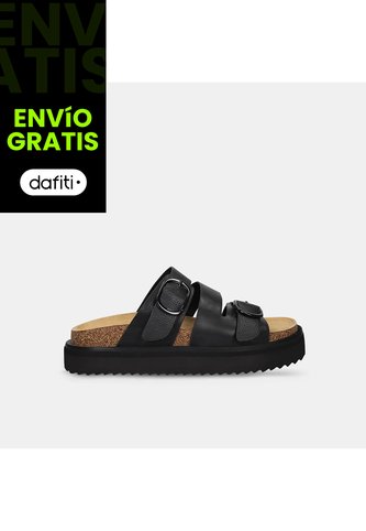 Sandalia Para Mujer Bata Negro Jazzy Summer Bata