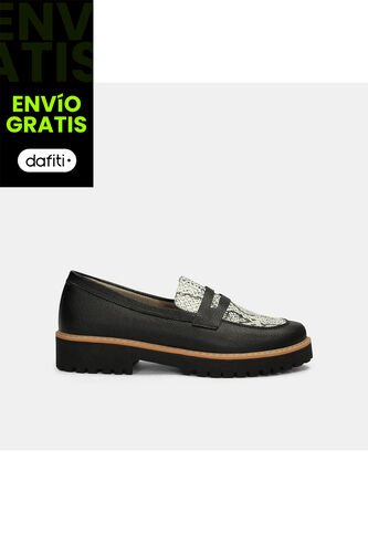 Mocasines Para Mujer Bata Negro Karel Bata