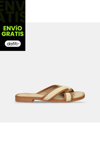 Sandalias Para Mujer Bata Beige Kenia Bata