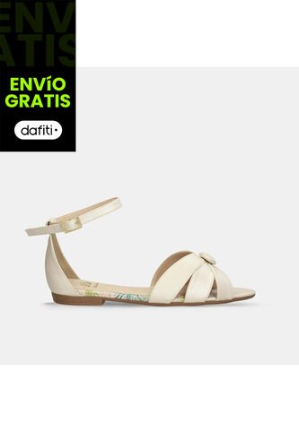 Sandalias Para Mujer Bata Champaña Kokoa Bata