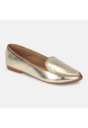 Baleta Para Mujer Bata Beige Gina'S Puntuda