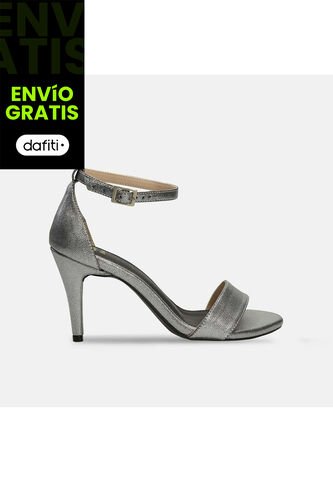 Sandalias Para Mujer Bata Plateado Jazia Bata