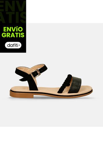 Sandalias Para Mujer Bata Negro Jerez Bata