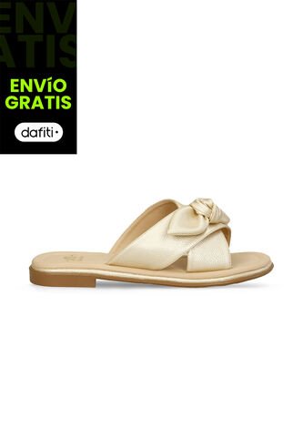 Sandalias Para Mujer Bata Champaña Iale Bata